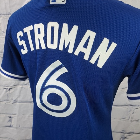 Majestic Cool Base Blue Baseball Jersey ladies size S - Picture 6 of 6